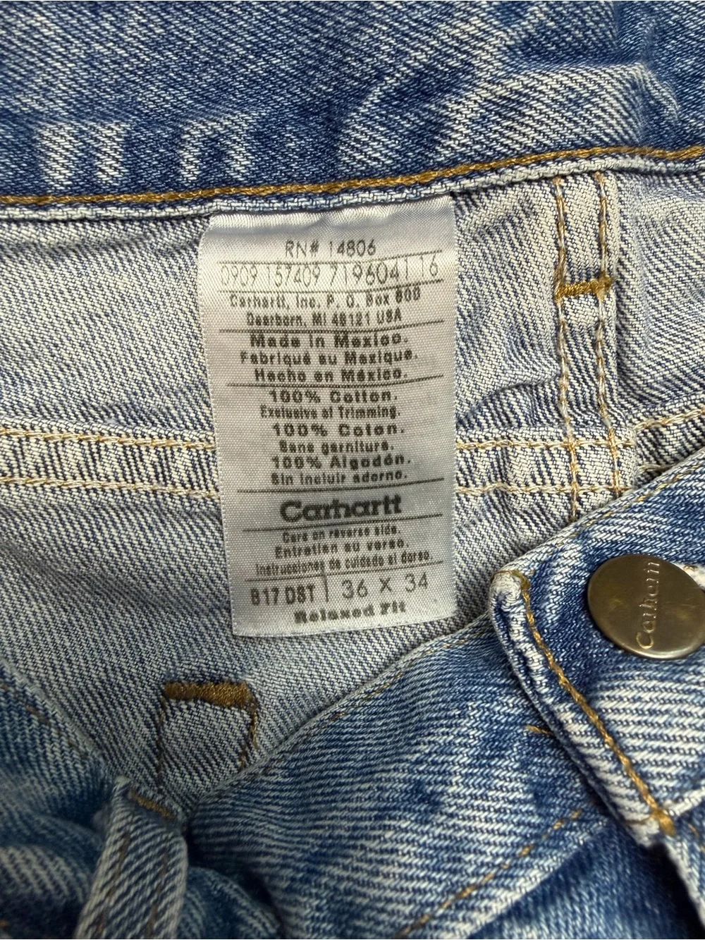 Men’s Vintage Carhartt Jeans 36 x 34